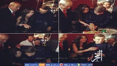 دينا تحتفل بعيد ميلاد سمير صبري عبر 