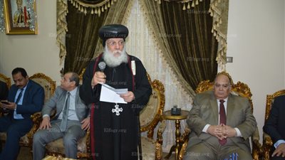 الأنبا داوود يشيد بجهود القيادات الأمنية والتنفيذية في تأمين الكنائس بالدقهلية (فيديو)