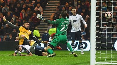 كأس الاتحاد الإنجليزي.. جيرو يقود أرسنال لدور الـ32 بفوز قاتل على بريستون (فيديو)