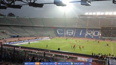 مصر وتونس.. كاميرات طائرة باستاد القاهرة (صور)