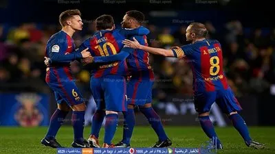 بالفيديو.. أهداف مباراة  فياريال 1 × 1 برشلونة الأحد 8-1-2017 || الدوري الإسباني