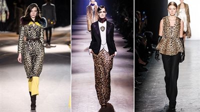 جلد النمر.. آخر صيحات الموضة لشتاء 2017 (صور)