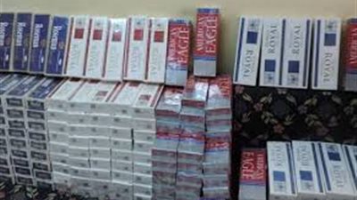 ضبط 1900 قاروصة  سجائر غير خالصة الرسوم بأحد مزارع سيوة