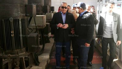 محافظ السويس يتفقد أعمال الصيانة والتطوير بمحطة صرف صحي الزراير (صور)