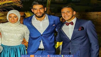 أول صورة لرمضان صبحي بعد عقد قرانه على حبيبة إكرامي