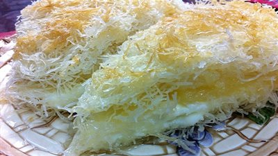 طريقة سلهة وبسيطة لعمل الكنافة بالأناناس