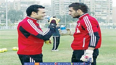 الحضري يتفوق على الشناوى فى مران المنتخب الأول بالجابون