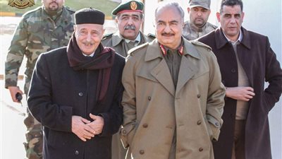 حفتر يجتمع برئيس مجلس النواب الليبي في الرجمة