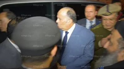 محافظ الدقهلية يتفقد حريق دير القديسة دميانة (صور)