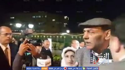 أحمد بدير فى عزاء الراحلة كريمة مختار (فيديو)