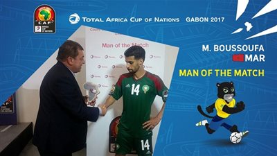 أمم إفريقيا 2017.. بوصوفة رجل مباراة المغرب والكونغو