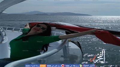 هكذا احتفلت علا رامي بمصرية تيران وصنافير (صور)