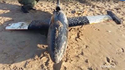 روسيا تعثر على طائرة استطلاع مجهولة