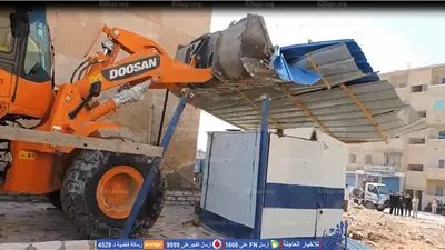 تنفيذ 36 قرار إزالة لمبانى مخالفة في مطروح (صور)