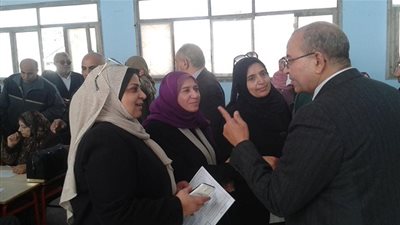 وكيل تعليم بورسعيد يتابع سير لجان التصحيح بكنترول الشهادة الإعدادية