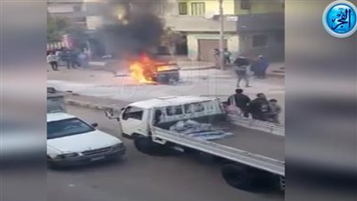 حريق في منطقة تجمع تكاتك في دمياط (فيديو) 