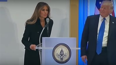 سيدة أمريكا الأولى تتحدث قبيل ساعات من تنصيب ترامب  