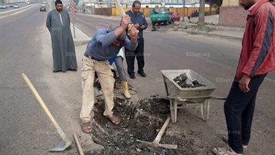 البدء فى إنشاء شنايش للصرف الصحى فى عدد من مناطق الإسكندرية (صور)