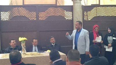 العاملون بآثار المنيا يحتفلون بعيدهم الحادي عشر