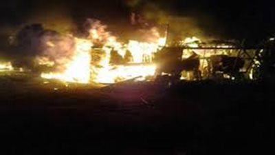 الصحة: إصابة شخصين باختناقات بسبب حريق  مصنع الغزل والنسيج 