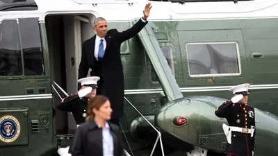 قناة روسية: طائرة أوباما لم تصل لمحطتها الأخيرة بكاليفورنيا 