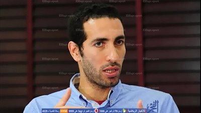 أبوتريكة يعزي مالك دجلة في ضحايا الكنيسة البطرسية (صورة)