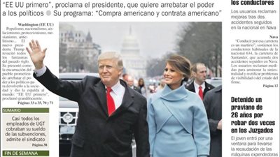 عناوين الصحف الإسبانية: ترامب رئيسا لأمريكا أولا.. ويعطى ظهره للعالم