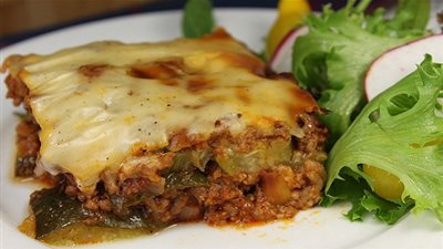 طريقة مختلفة وبسيطة لعمل الكوسة بالبشاميل