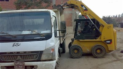 رفع 500 طن قمامة لإنشاء المحطة الوسيطة لخدمة أهالي طوخ