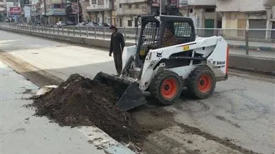 حملة مكبرة لتجريف الرمال بشوارع دمياط