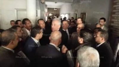 سامح عاشور يصل إلى جلسة محاكمة 12 محاميا في شبين القناطر 