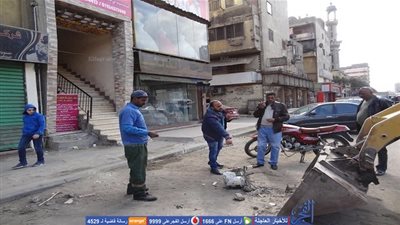 حملات نظافة وتجميل لشارع بوسعيد بحدائق القبة (صور)