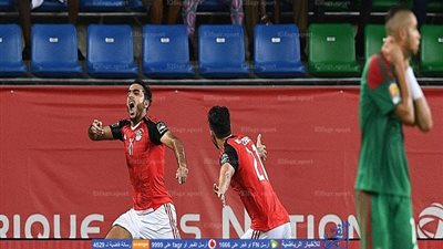 أمم إفريقيا.. كهربا يضرب شباك المغرب بالهدف الأول وينهار من البكاء (فيديو)