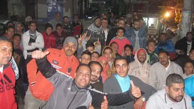 جماهير بني سويف تخرج للشوارع للاحتفال بالفوز على المغرب (صور)