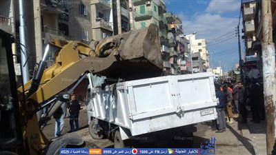 حملة إشغالات تجوب شوارع دمياط (صور)