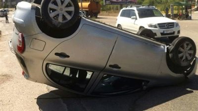 إصابة اثنين إثر انقلاب سيارة ملاكي من أعلى كوبري الحرفيين‎