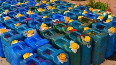 ضبط 600 ألف لتر مواد بترولية بالسوق السوداء