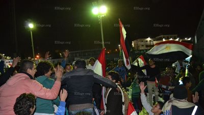 احتفالات شوارع السويس بصعود مصر لنهائي إفريقيا على هتافات 