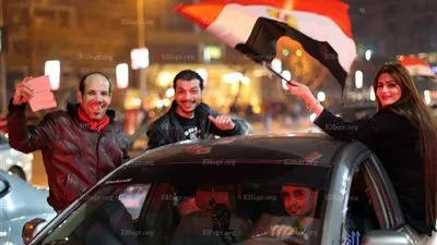 بالصور.. فرحة الجماهير المصرية في جامعة الدول بالتأهل لنهائي إفريقيا