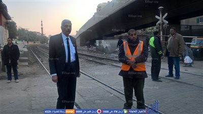 رئيس السكة الحديد يتفقد مزلقانات المنطقة المركزية