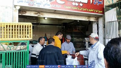 حملة مكبرة على محلات اللحوم بسوق مدينة بورفؤاد (صور)