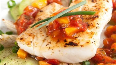 طريقة تحضير فيليه السمك مع الخضار لرجيم صحي