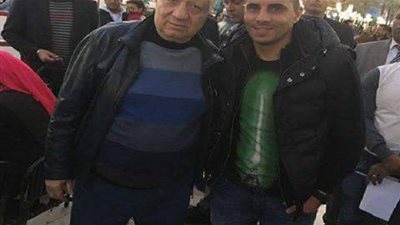 زيدان يتابع نهائي إفريقيا في الزمالك (صورة)