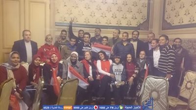 جبهة ساويرس بالمصريين الأحرار تخصص مقرها لمشاهدة مباراة نهائي إفريقيا (فيديو وصور)