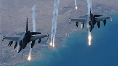 إستهداف تجمع لمسلحي داعش من قبل طيران التحالف بالموصل