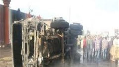 وفاة وإصابة 28 عامل في حادث تصادم أتوبيس بطريق 