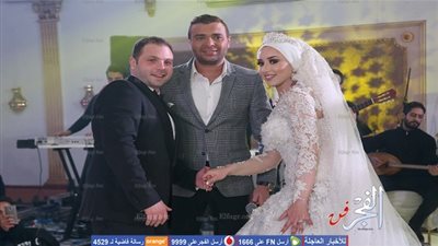 رامي صبري يحيي حفل زفاف محمد وزهرة في بورسعيد (صور)