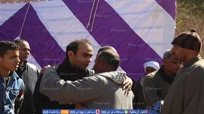 تشيع جنازة والد سيد عبد الحفيظ في قرية قلمشاة بالفيوم