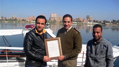 تكريم شرطة المسطحات المائية بشمال قنا لحماية نهر النيل