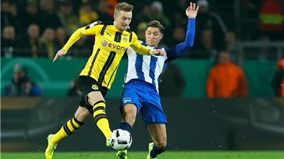 أهداف مباراة بوروسيا دورتموند 1 × 1 هيرتا برلين | دور الـ 16 من كأس ألمانيا